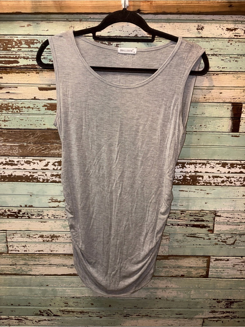 SmallShow Light Gray Maternity Tank Top